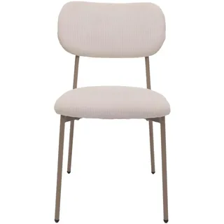 MCW Esszimmerstuhl O26 Cord beige 2er-Set