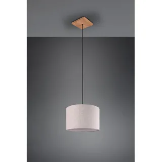 Trio Pendelleuchte Elmau 1-flammig Nickel antik-Holz-Weiß