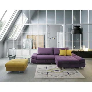 Eleganc L-Form Ecksofa Stoff Couch Wohnzimmer moderne Design Sofas Couchs Neu - Lila