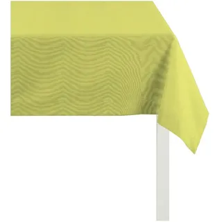 Tischdecke APELT "4362 Rips - UNI" Gr. 5, grün (hellgrün), B:45cm L:135cm, Baumwolle, Polyester, Tischdecken, Tischdecke, Wasser- und Schmutzabweisend