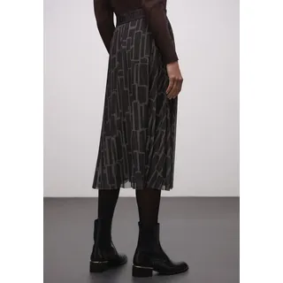 STREET ONE Meshrock Mesh Plissée Rock mit Print