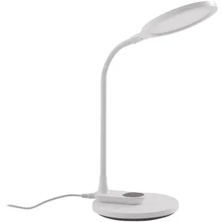 Lindby LED Tischlampe Valtaria dimmbar (Modern) in Weiß (1 flammig,) - Tischleuchte Schreibtischlampe Nachttischlampe Arbeitszimmerleuchte