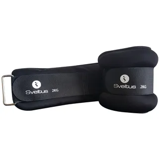 Sveltus Zusatzgewicht, 2 x 2 kg schwarz Fitness Training Jogging
