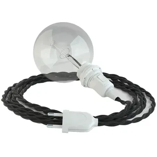 Creative Cables Tm04 3 M Hängeleuchte Für Lampenschirm - Black / White - One Size