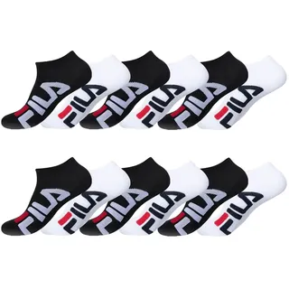 FILA Socken Herren Stretch, SportSocken Herren, Hypoallergen, Perfekter Halt (12er Pack)