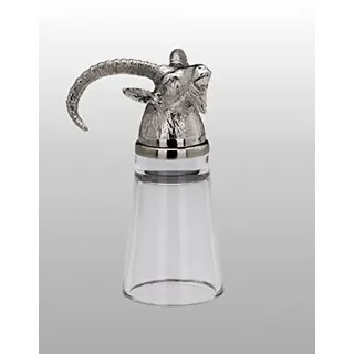 Schnapsglas Steinbock H 11,0 cm D 4,5 cm, 4 cl Edelstahl