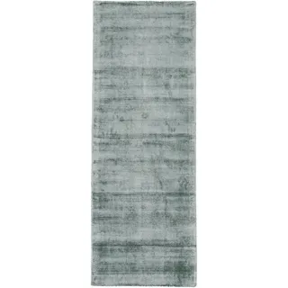 carpetfine Ava Viskoseteppich Teppichläufer 80 x 300 cm Mint