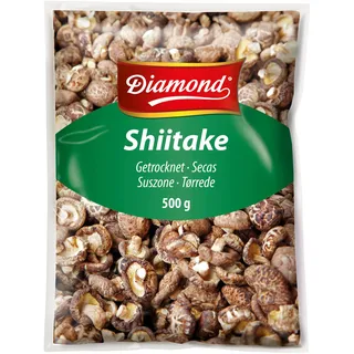 DIAMOND Shiitake Tonko Pilze, getrocknet, asiatische Speisepilze zum Kochen & Essen, natürlich, für Reis und Suppen - 1 x 500 g
