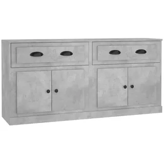 Sideboards 2 Stk. Betongrau Holzwerkstoff - Grau