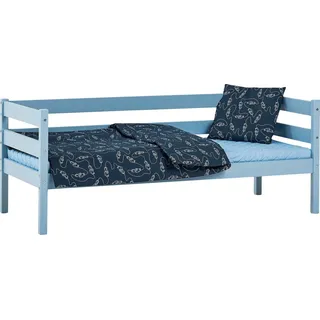 Jugendbett ECO Comfort 70 x 160 cm Kiefer massiv blau