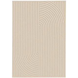 benuta Teppich Leo Cream 300x400 cm , Creme , Kunststoff , Rechteckig , 300x400 cm , pflegeleicht , Teppiche und Böden, Teppiche