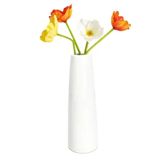 16 cm große, konische Keramik-Blumenvase, konische Vase, Tischplatte, kleine schmale Halsvasen für Zuhause, Hochzeit, Tisch, Schlafzimmer, Wohnzimmer, Büro, Schreibtisch (Blumen nicht im Lieferumfang