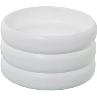 DRW Blumentopf aus Keramik, gewellt, matt, 25 x 25 x 15 cm