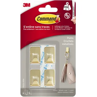 Command Garderobenhaken Größe S Gold
