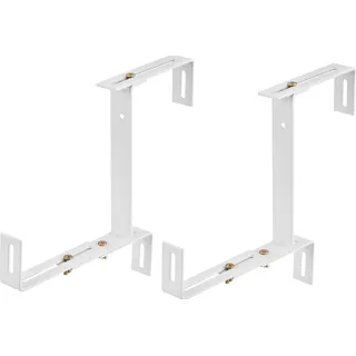 Balkonkastenhalter extra stark Weiß 3-dimensional verstellbar