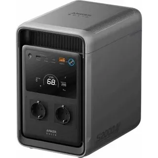 Anker Solix S2000 2,00 kWh Auto-Ladegerät 800W + Faltbares Solarpanel PS200 200W