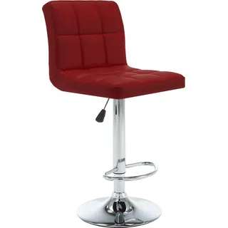 vidaXL Barhocker 2 Stk. Weinrot Kunstleder - Rot