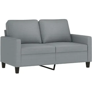 vidaXL 2-Sitzer-Sofa Hellgrau 120 cm Stoff