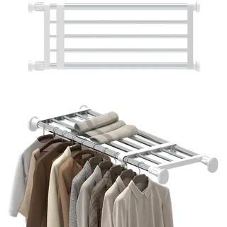 Hershii Ausziehbares Schrank Regal 0 x 0 x 0 cm Weiß