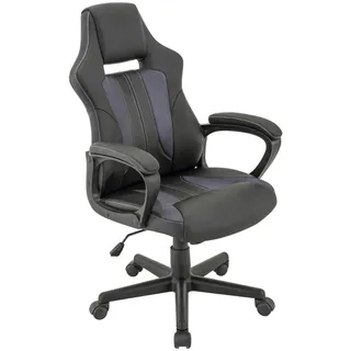 Xora Gamingstuhl , Grau, Schwarz , Metall, Kunststoff, Textil , Sternfuß , 63x112.5x66 cm , Büromöbel, Bürostühle, Gaming-Sessel
