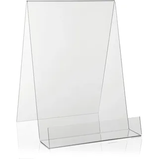 Transparenter Buchständer DIN A4 - Acrylständer für Schaufenster und Vitrine