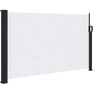 vidaXL Seitenmarkise Ausziehbar Weiß 120x600 cm - Weiß