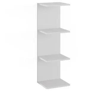 Vicco Wandregal Paolo Weiß 30 x 95 cm , Holzwerkstoff , 4 Fächer , Rechteckig , 30x95x28 cm , Wohnzimmer, Regale, Wandregale