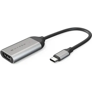 HYPER HD-H8K USB Typ-C HDMI Edelstahl (HD-H8K-GL)