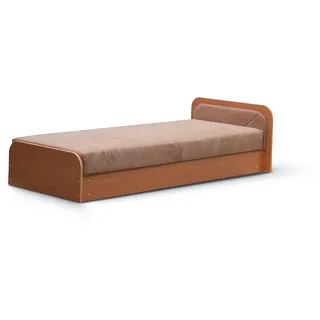 nabbi Einzelbett (Tagesbett) mit Stauraum Pinerolo 80 P - Braun - Braun