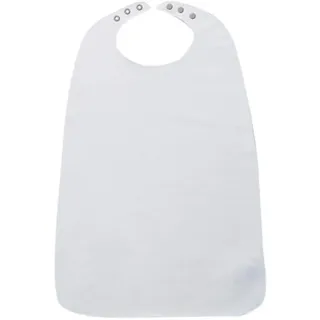 Suprima 5058 Ess-Schürze Frottee mit Druckknopfverschluss weiß 90x45 cm, 1 Stück