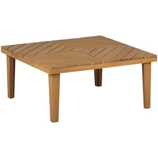 Beliani Beistelltisch 70 x 70 x 33 cm Braun/Bronze