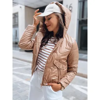 Dstreet Übergangsjacke für Frauen Lilywool goldene L - Gold