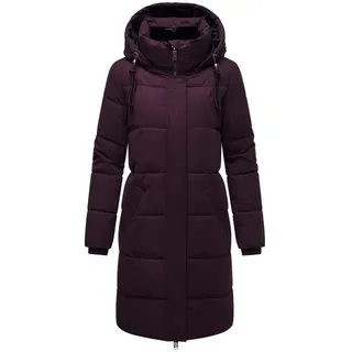 Navahoo Wintermantel Wintertanz 14 modischer Damen Steppmantel mit hohem Kragen lila XL (42)