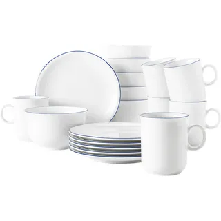 SELTMANN WEIDEN Frühstücks-Set Compact 18-tlg. weiß/blau