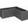 Belvedere MIDI 152 x 152 x 61 cm Dunkelgrau-metallic
