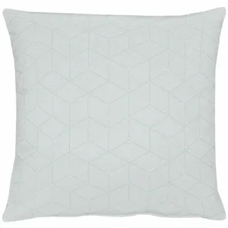 Dekokissen APELT "7901 Uni Fleck" Gr. 2, blau (türkis, gemustert unifarben), B:49cm L:49cm, Kunstfaser, Polyester, Dekokissen_Sitzkissen_Kissenhüllen, Dekokissen, Kissenhülle ohne Füllung, 1 Stück