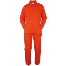 Carson Classic Workwear Arbeitsoverall aus reiner Baumwolle, 1 Stück, 54, orange, KTH735.OR