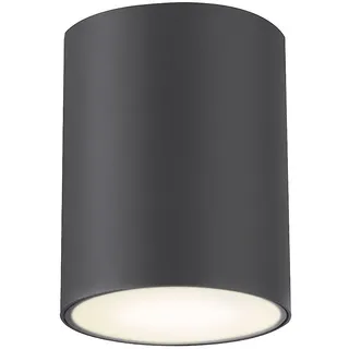 Rabalux 7819 Außendeckenleuchte Zombor, GU10, Aluminium, anthrazit, rund, ø100mm - Schwarz