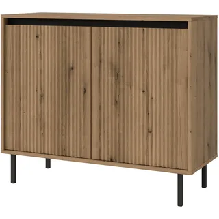 Tkmoebel OSAKA Zweitürige Kommode Eiche Evoke - Braun