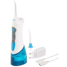newgen medicals Water Flosser: Akku-Munddusche, 180-ml-Wassertank, 1.700 Impulse/Min., 120 psi, USB (Elektrische Mundduschen, Elektrische USB Reise Munddusche, wiederaufladbare Batterien)