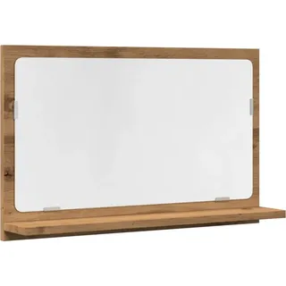 vidaXL Badspiegel mit Ablage Artisan-Eiche 60x11x37 cm Holzwerkstoff - Braun