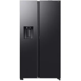 Samsung Side-By-Side , Schwarz , Metall, Kunststoff, Glas , 2 Schubladen , C , 91.2x178x72.6 cm , LED-Innenbeleuchtung, elektronische Temperaturregelung, Warneinrichtung bei geöffneter Tür, No-Frost, Super-Kühlen, Super-Gefrieren, Urlaubsschaltung, LED-Display, Griffmulde, höhenverstellbare Füße, WLAN-Steuerung, 20 Jahre Garantie auf Motor & Kompressor , Küchen, Küchenelektrogeräte, Kühlschränke & Gefrierschränke, Kühlschränke, Side-by-Side Kühlschränke