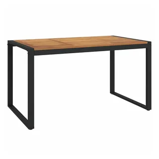 vidaXL Gartentisch 140 x 80 x 75 cm Braun/Bronze
