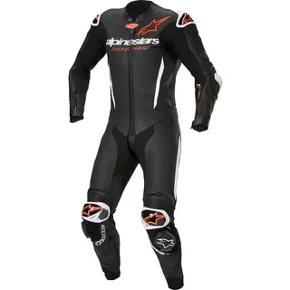 Alpinestars Gp-r7 Lederkombi - Schwarz/Weiß/Neon-Rot / 46