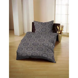 Gerald Wittmann Bettwäsche »Baumwoll-Satin« 2 Stk. tlg. bügelfrei, grau