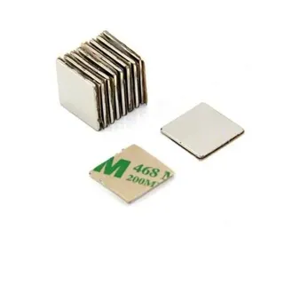Magnetastico | 20 Stück Selbstklebende Neodym Magnete N52 Quadrat 20x20x1 mm| Extra Starke Klebemagnete mit Gegenstück und 3M Klebeband| Magnet selbstklebend flach mit Klebefolie, Magnete extra stark