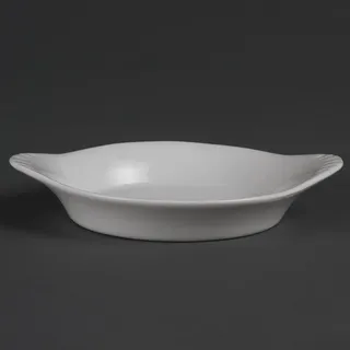 Olympia Whiteware Runde Schale mit Griffen - 30x156x126mm (6 Stück)