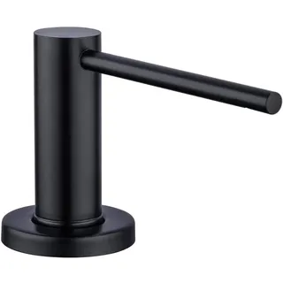 GAPPO Seifendispenser Schwarz Modern Zubehör Spülbecken Shampoospender Spülmittelspender für Küche Bad Dusche, Edelstahl Schwarz