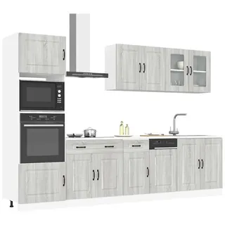 vidaXL Küchenschrank-Set Kalmar 7-tlg. Grau