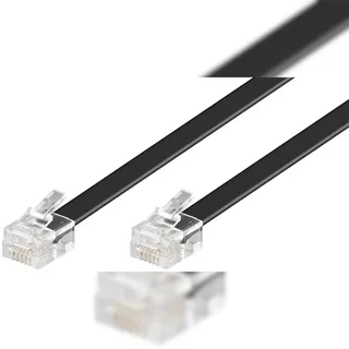 goobay Goobay Modularanschlusskabel, Schwarz